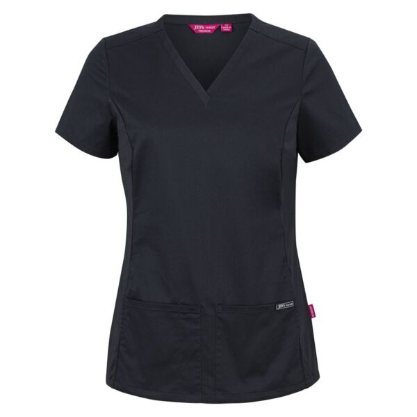 Womens Premium Stretch Panel Scrub Top Thumbnail